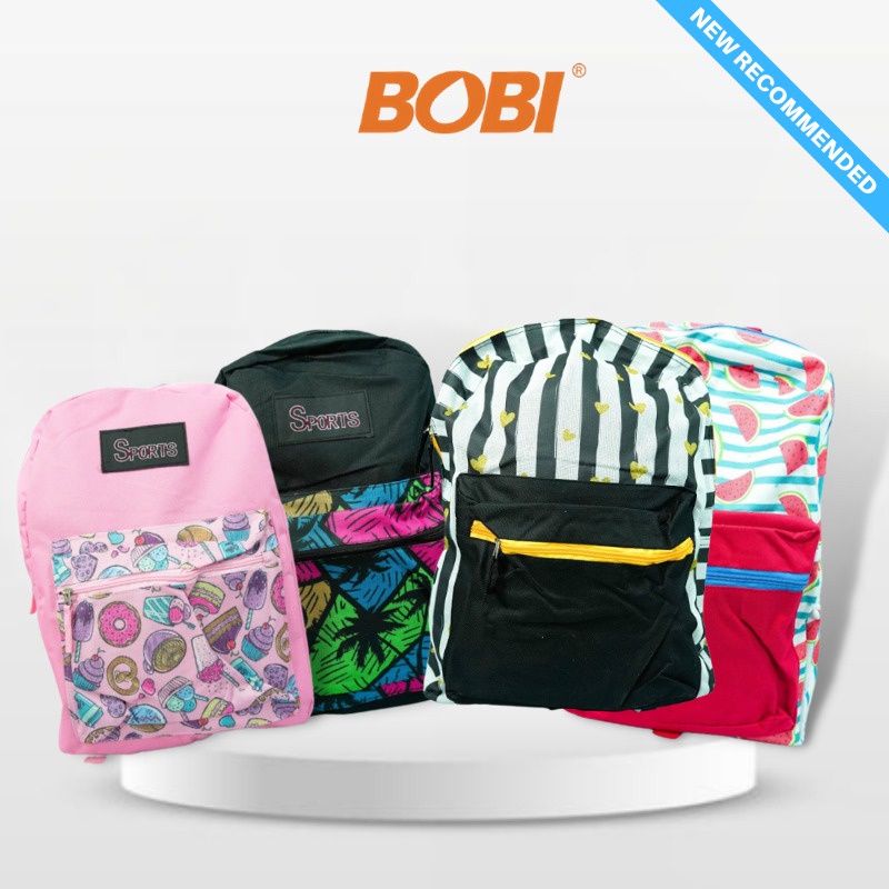 Tas Ransel / Tas Motif kode 201020-G / 4 Variasi Warna / Tas Ransel Sekolah-Kuliah-Kerja