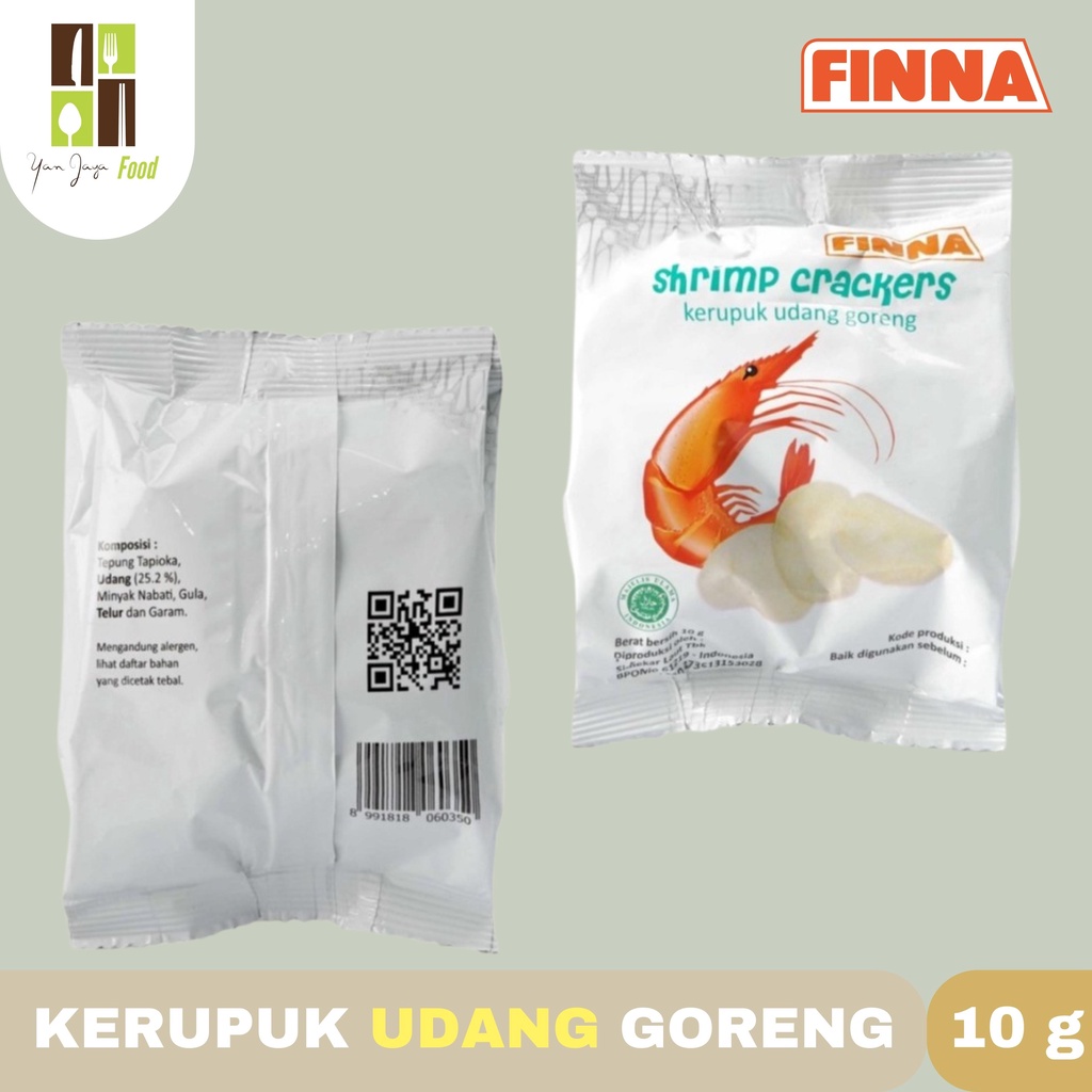 KERUPUK UDANG GORENG FINNA 10 PCS