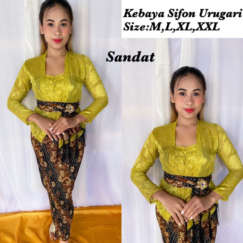kebaya sifon uragiri lengan panjang