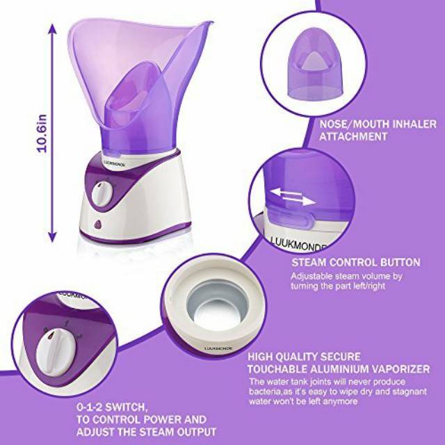 FACIAL STEAMER AIR HUMIDIFIER WAJAH PELEMBAB KULIT MUKA SAUNA UAP WAJAH