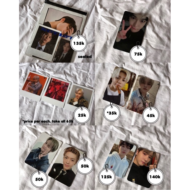Photocard PC doyoung mark renjun chenle johnny yuta jeno nct dream nct 127 sticker irreguler resonan