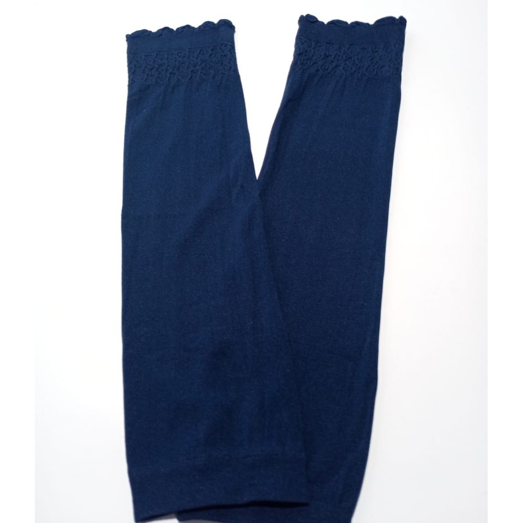 (Perpasang) Mangset Kerut/Sarung Lengan Kerut Import-Navy