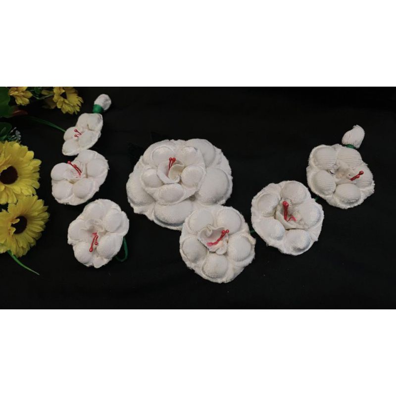 Mawar Jebehan Putih Aksesories Hiasan Sanggul Pengantin Jawa