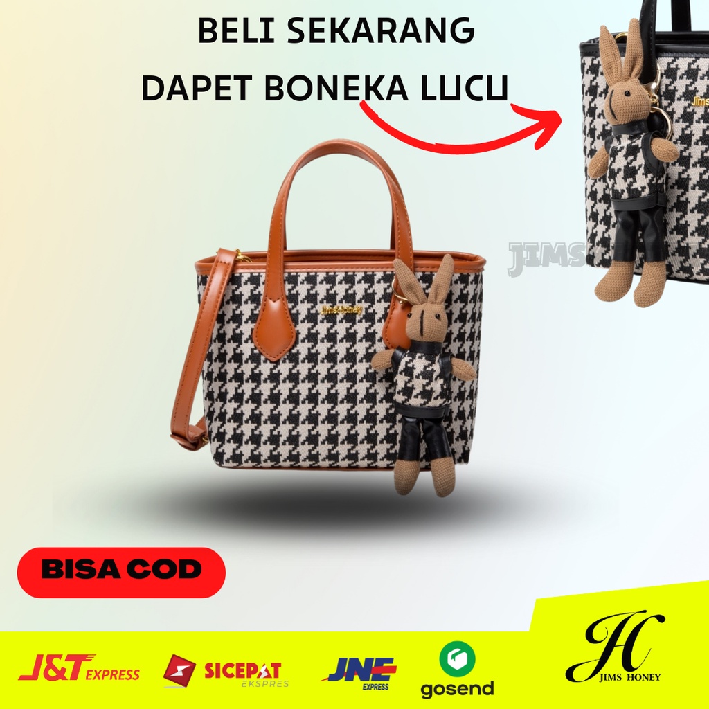 Tas Jims Honey Tas Selempang Slempang Wanita Ibu Ibu Import Korea Terbaru Murah untuk Cewek Pesta Kondangan Elegan HONEY BUNNY Jimshoney