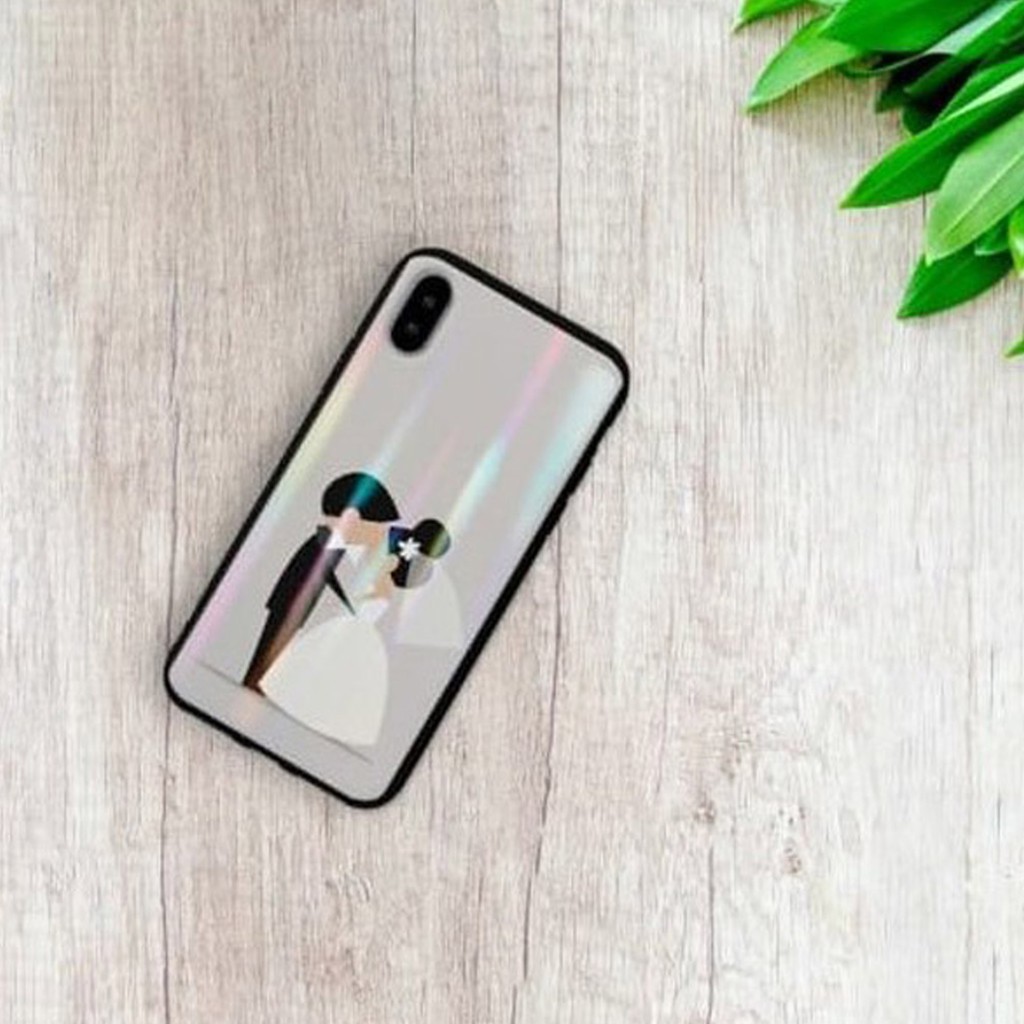 [K24]Soft Case Glass Aurora For Oppo/Vivo/Xiaomi/Samsung/Iphone/Realme