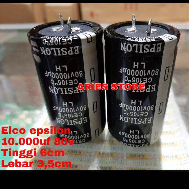 ELKO ELCO EPSILON 10000uf 80v EPSILON 10000uf 80v ORI