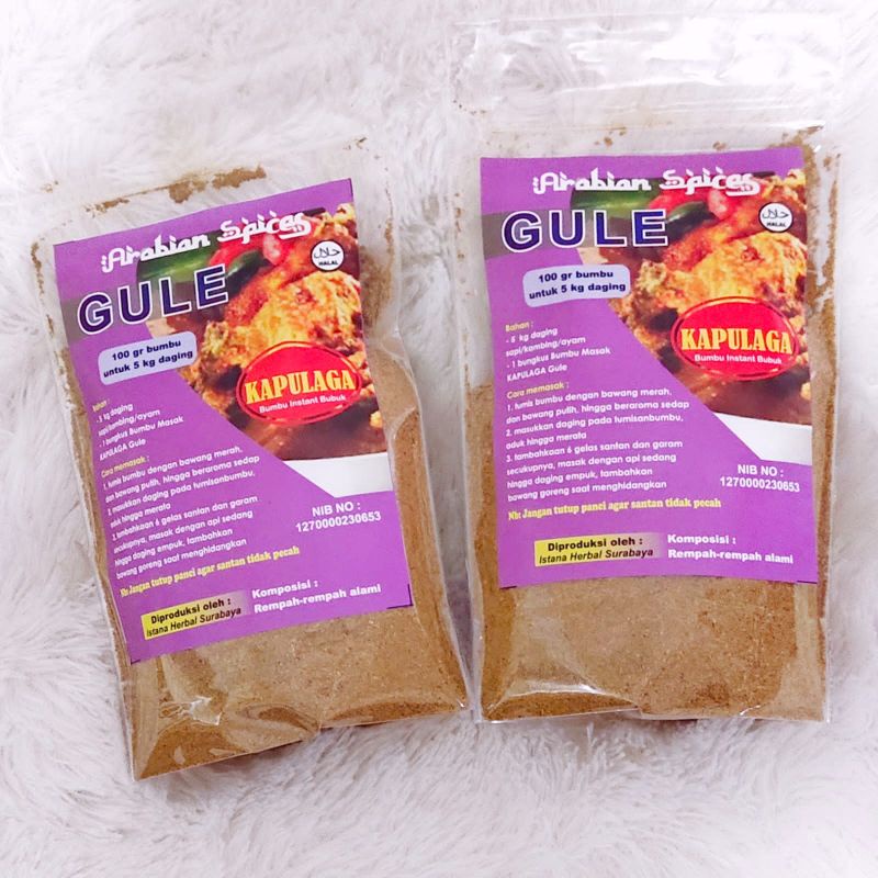 

Bumbu Gule / Bumbu masak Gule 100 gram untuk 5kg Daging