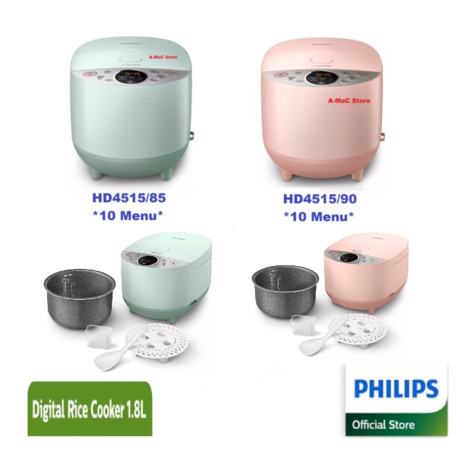 Rice Cooker Philips HD4515 Digital 1.8L Penanak Nasi