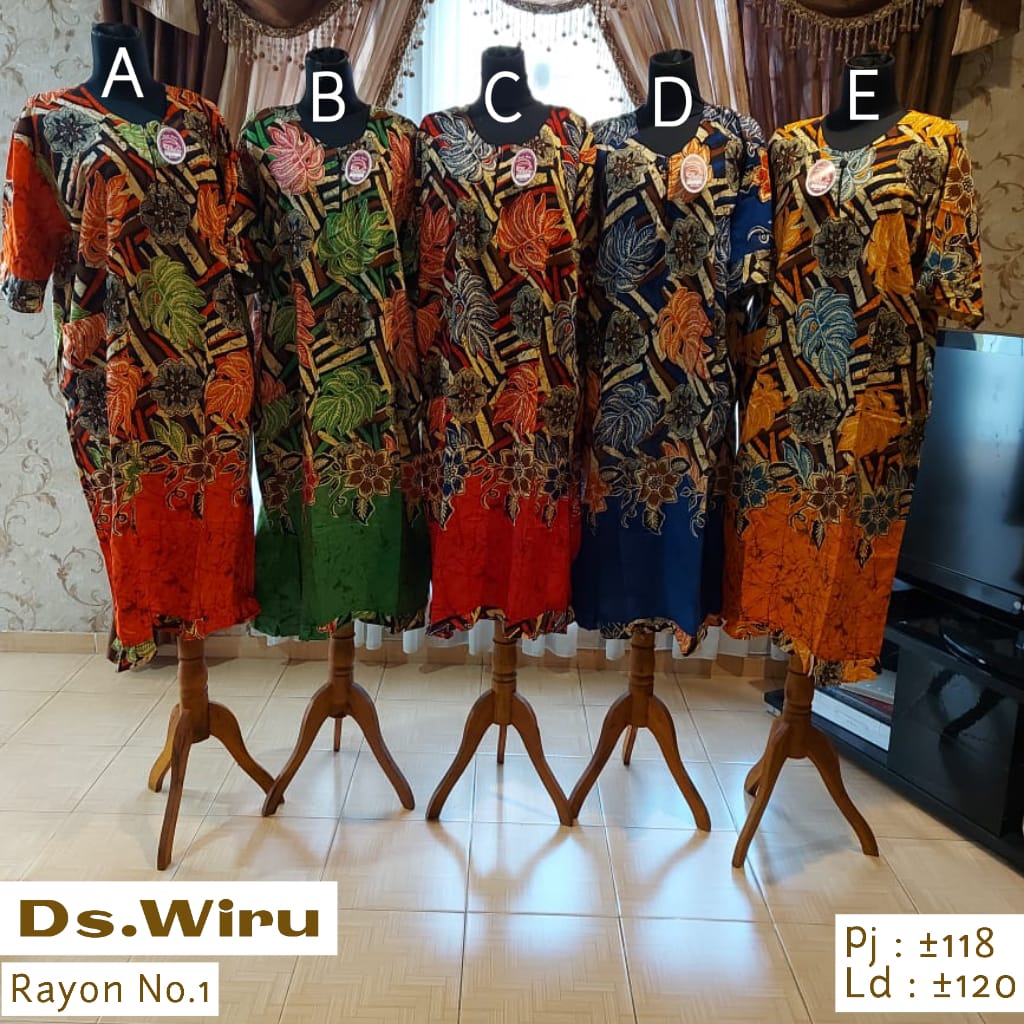 daster kekinian bukan kencana ungu / daster / daster motif / daster rumah / baju tidur  kode ds wiru