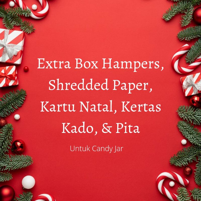 

Extra Packing Hampers Kado Kartu Natal Pita