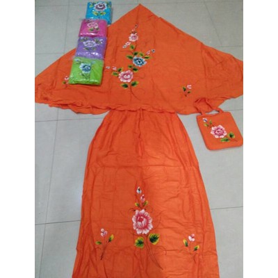 Mukenah/Rukuh Bali dewasa lukis timbul Halus