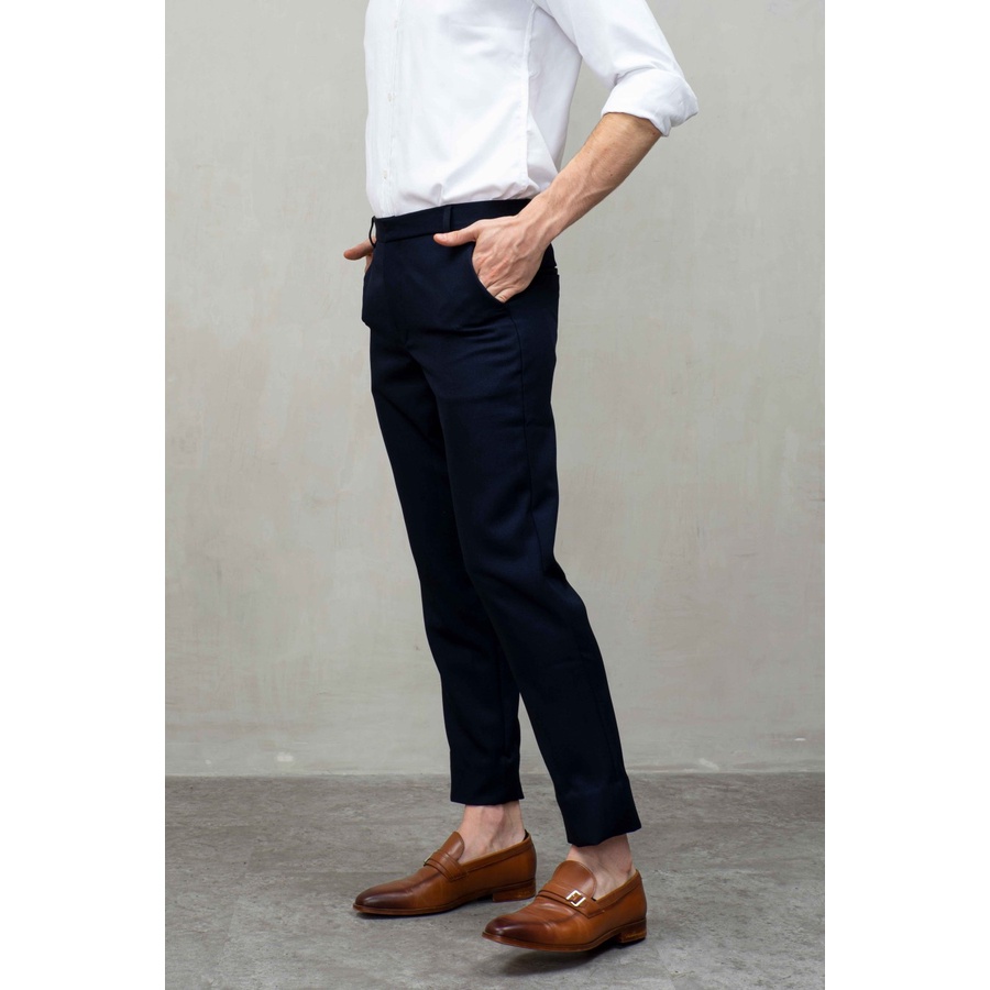 Lesta Langgeng - Celana Sirwal Pria Ankle Pants Bahan Kain Drill Warna Hitam Celana Chino Panjang 27-32 Calya Terbaru