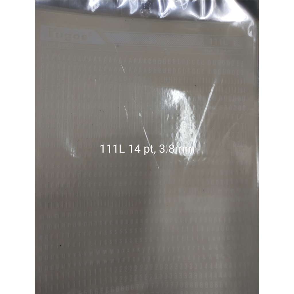 

rugos putih kode 111L 3.8 mm satuan