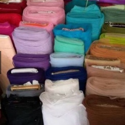 Kain Tile Tulle Polos Halus  Kain Jaring Brokat Souvenir Kebaya Lebar 150cm,