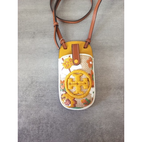 TAS WANITA TB PERRY EMBROIDERED STRAWPHONE CROSSBODY
