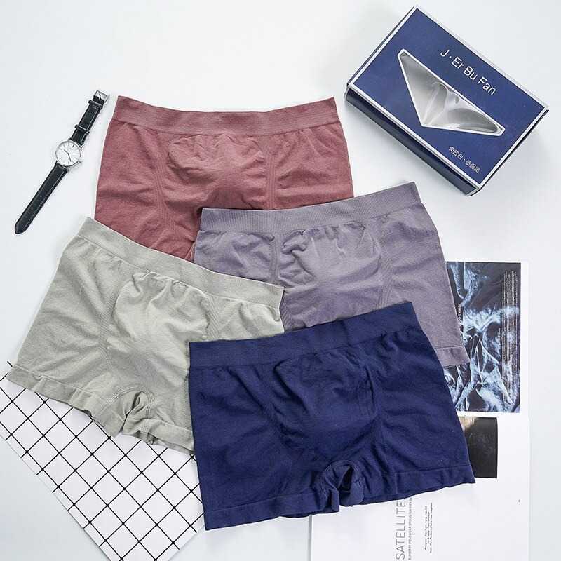 Celana dalam pria ISI 4 pcs High Quality Mulberry Silk Breathed mesh