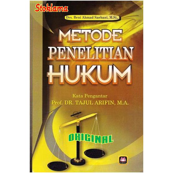 Jual METODE PENELITIAN HUKUM - Drs. Beni Ahmad Saebani, M.Si. | Shopee ...