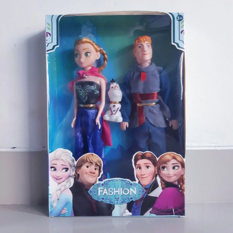 Mainan Boneka Frozen Couple Figur Anna Elsa - Action Figure Anak Perempuan Cewek