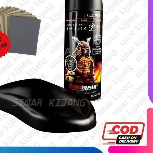 ❈ Samurai Paint Black Doff / Flat Black 109A Hitam Doff- Cat Semprot Ori - samurai paint Ori ➾