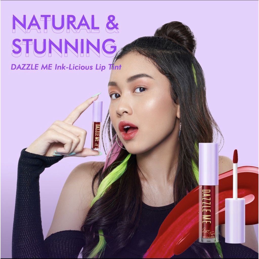 DAZZLE ME Ink-Licious Lip Tint BPOM | Mattedorable Long Lasting Liptint Hyper Moisturizing Lip Stain