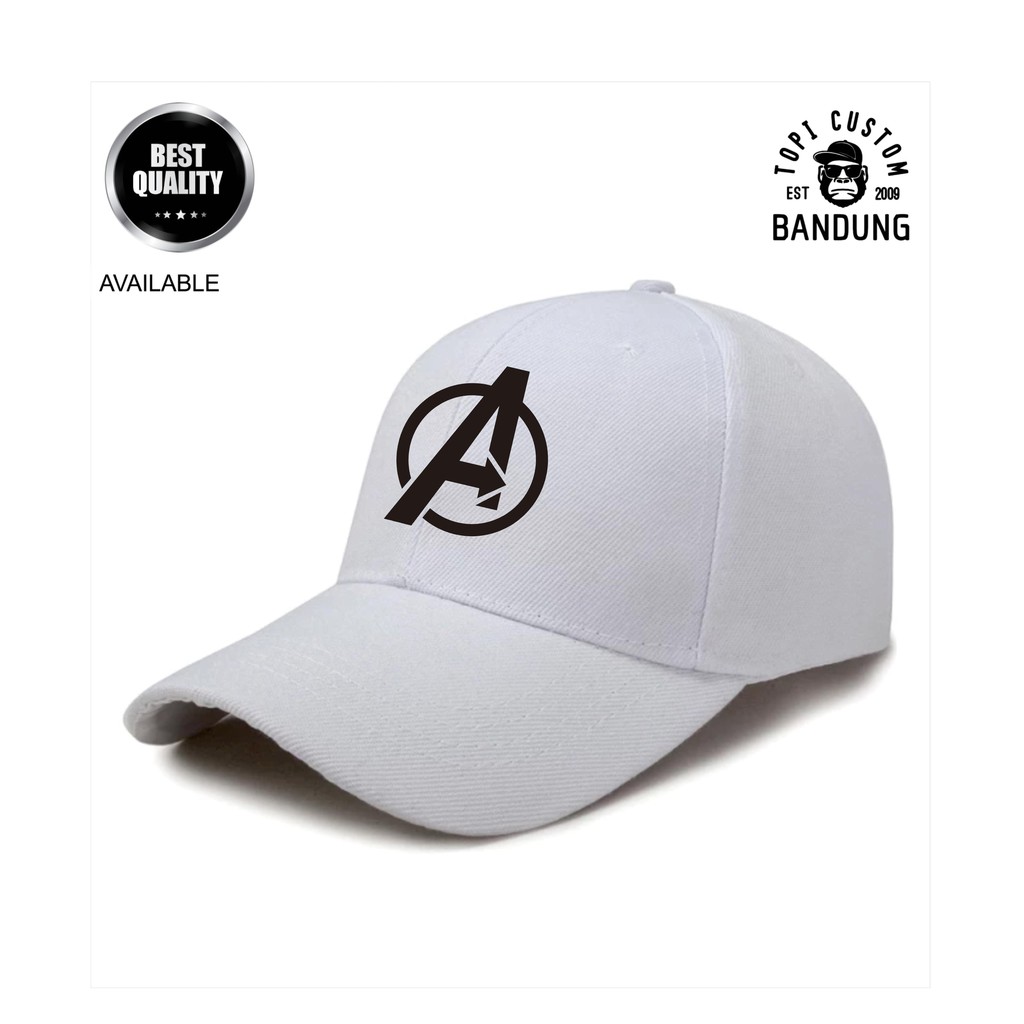 Topi Baseball  AVENGERS Pria Wanita Topi Jaring Jala AVENGERS Baseball Cap Bisa Tulis Nama Bisa COD Gratis Masker Original High Premium Quality