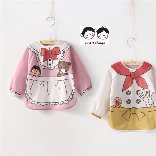 CIKO - Marukochan dan Anpanman Kitchen Apron | apron anak unisex | apron anak import | baju anak imp