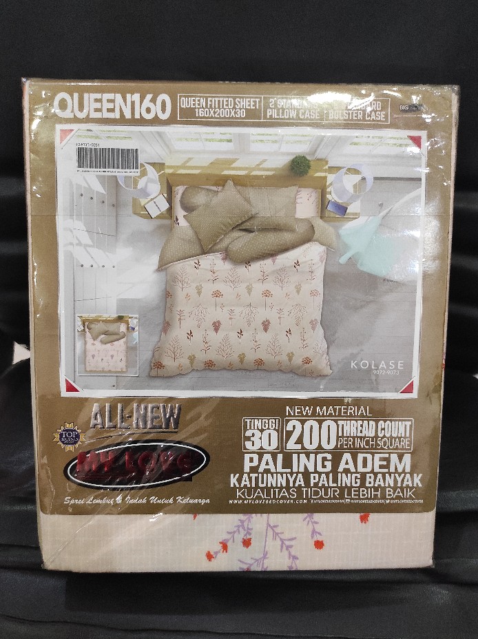 Sprei All New My Love Ukuran Queen 160 / King 180 T 30 Botanic, Daisy, Kolase