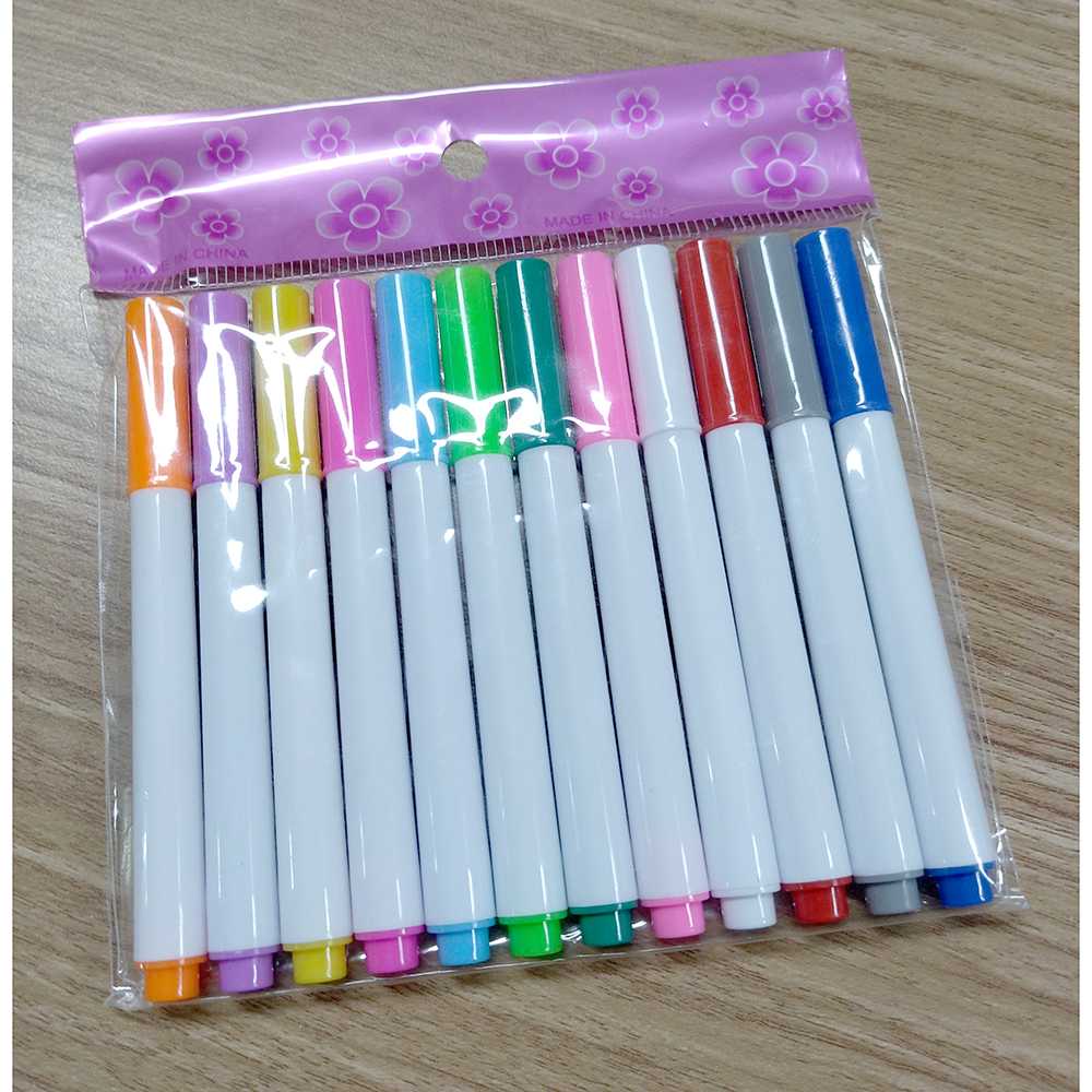 

Kapur Warna Liquid Chalk Erasable Pen Papan Tulis 12PCS - GP-96