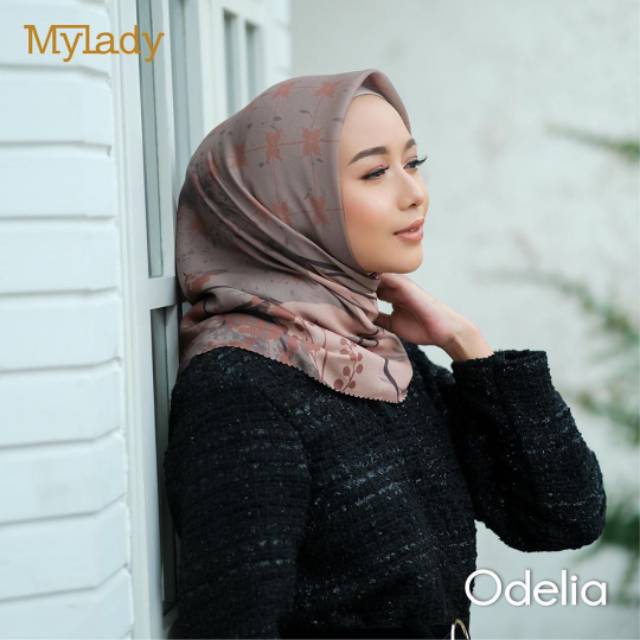 JILBAB MY LADY HIJAB ODELIA SIGNATURE FLEX KERUDUNG SEGI EMPAT ORIGINAL