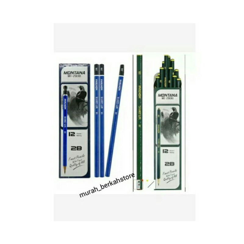 

PENSIL MONTANA 2B MT-2B01-B/biru-hijau