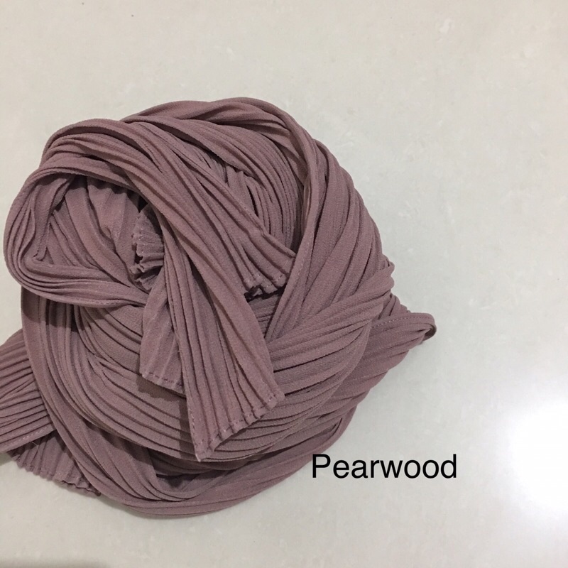[TANPA GARIS TENGAH] FULL PLISKET PASHMINA pashmina plisket ceruty babydoll pasmina plisket-Pearwood