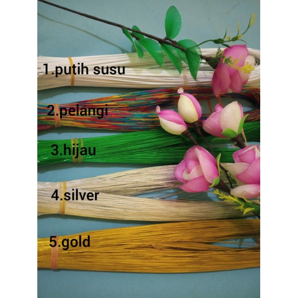 Grosir kawat bunga stoking Stocking Murah uk 22mm  isi 25-26 kawat kerajinan kawat bunga setoking kawat stoking nylon flower.