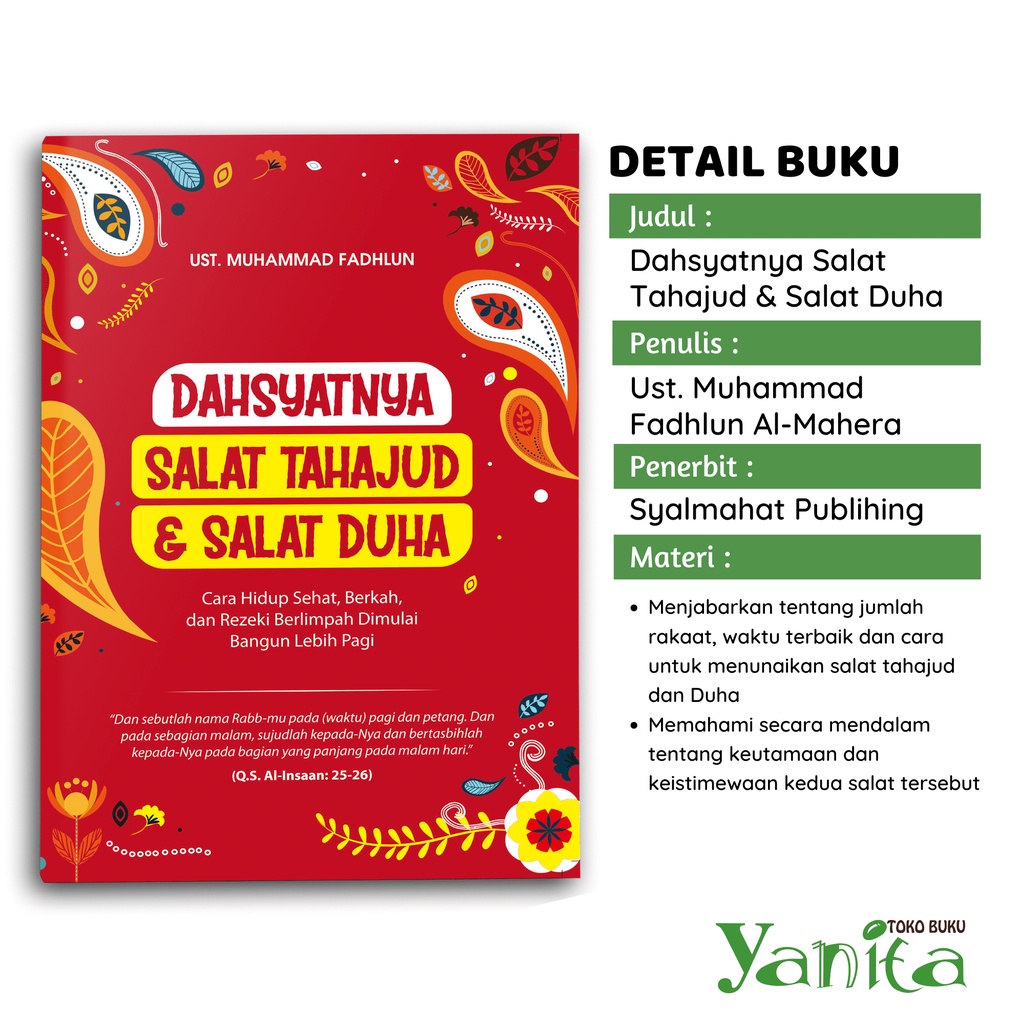 Syalmahat Publishing Paket Buku Islami Motivasi Islam Hidup Minimalis Ala Rasulullah, Dahsyatnya Salat Tahajud &amp; Salat Duha, Kitab Pengetahuan Sholat Wajib &amp; Sunah, Menjadi Muslimah Hebat