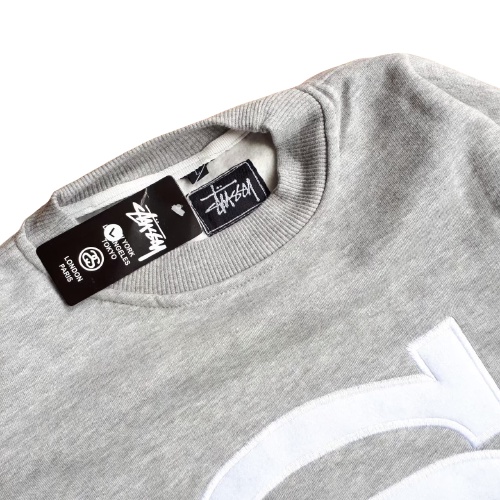 Jaket Sweater Crewneck Stssy Grey – Edition Fashion Trendy Casual Pria Good Brand Quality