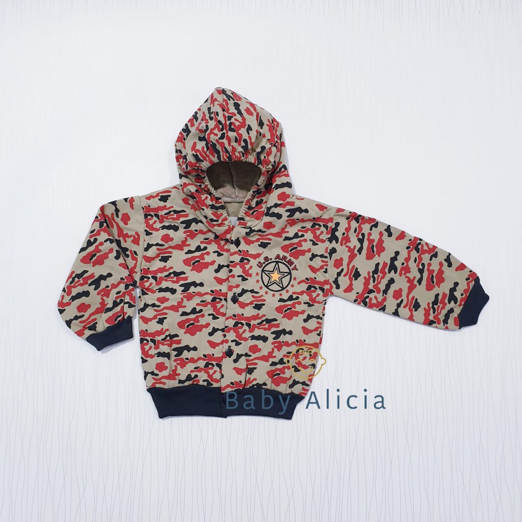 COD Bayar Di Tempat Jaket bayi laki-laki motif army bahan bagus pakaian anak cowo