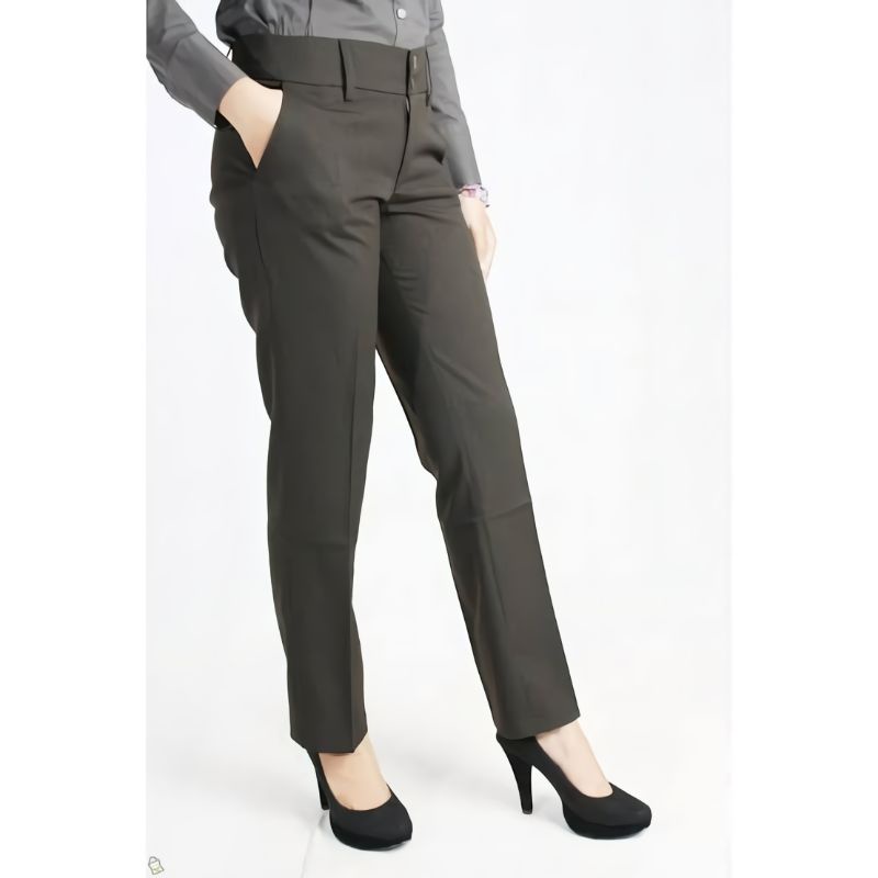 celana kantor wanita panjang slim fit