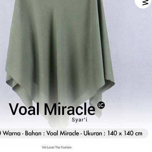 ✦ Hijab Segi empat VOAL MIRACLE SYAR'I jumbo LASERCUT umama ❉