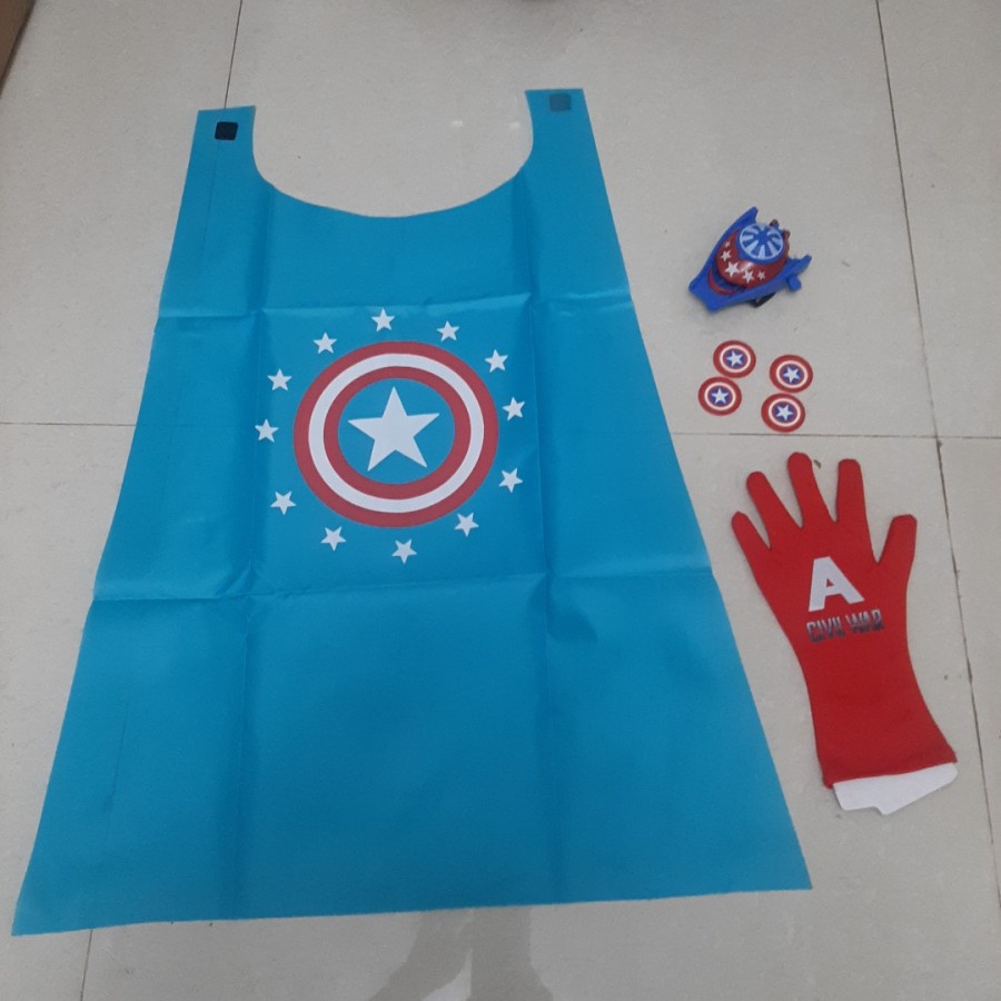 Mainan Tameng Captain America Lampu nyala dan Suara Perisai Kapten Amerika senjata avengers marvel sarung tangan
