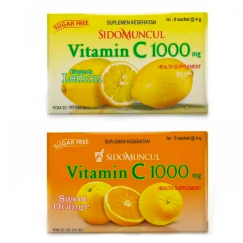 Vitamin C 1000 mg Sidomuncul 6 Sachet