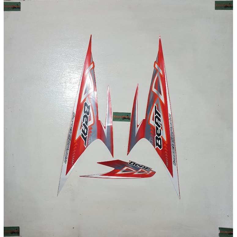 Striping honda beat karbu 2012 Merah original 1000% NOS