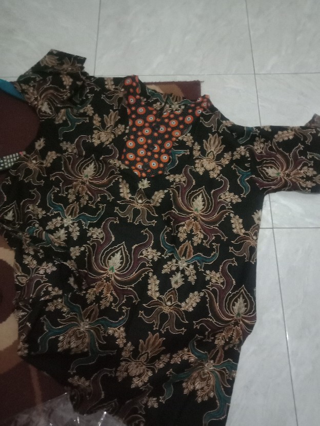 Tunik Batik Wanita Super Jumbo Big Size Ld 140 / Atasan Baju Batik Kerja Kondangan Wanita Cewe Jumbo