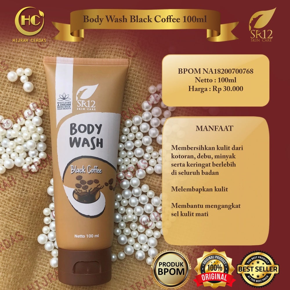 BODY WASH COFFEE SR12 100ML / BODY WASH COFFEE / BODY WASH SR12 / BODY WASH / SABUN MANDI