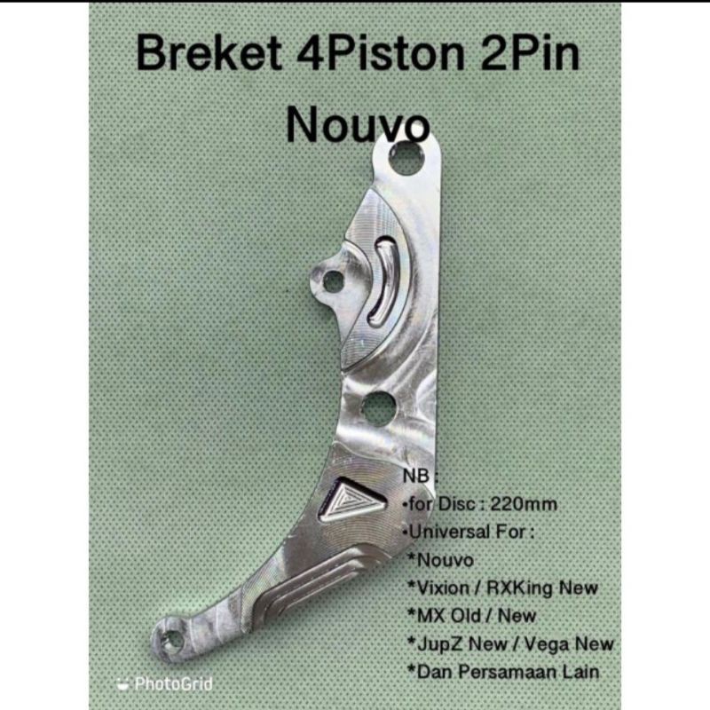 Breket kaliper 2 piston 2 pin nuovo jupiter Z RX king VIXION