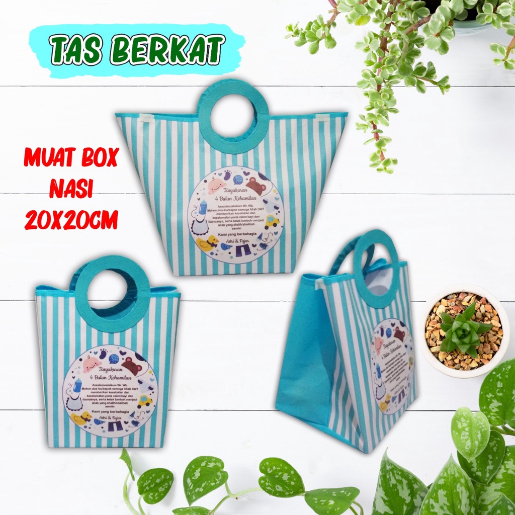 TAS HAJATAN BOX 30x30cm  / TAS GOODIE BAG KOTAK NASI / TAS HAJATAN CUSTOM