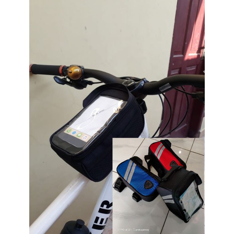 tas frame hp sepeda gunung mtb