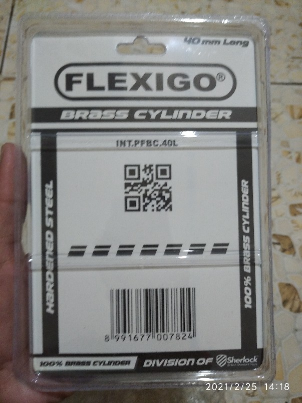 Flexigo Gembok Anti Maling 40 Mm Panjang, Silinder Kuningan Anti Kimia