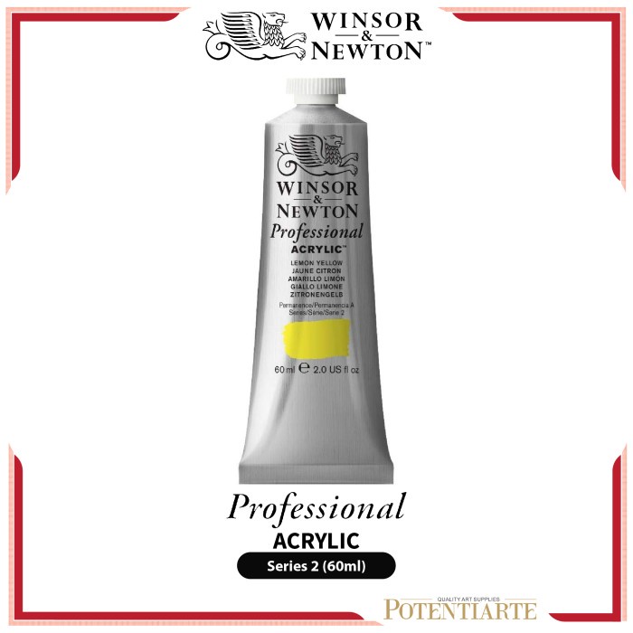 

(TERLARIS) Cat Akrilik Winsor & Newton Professional 60ml Acrylic Series 2 - AZO YELLOW MED