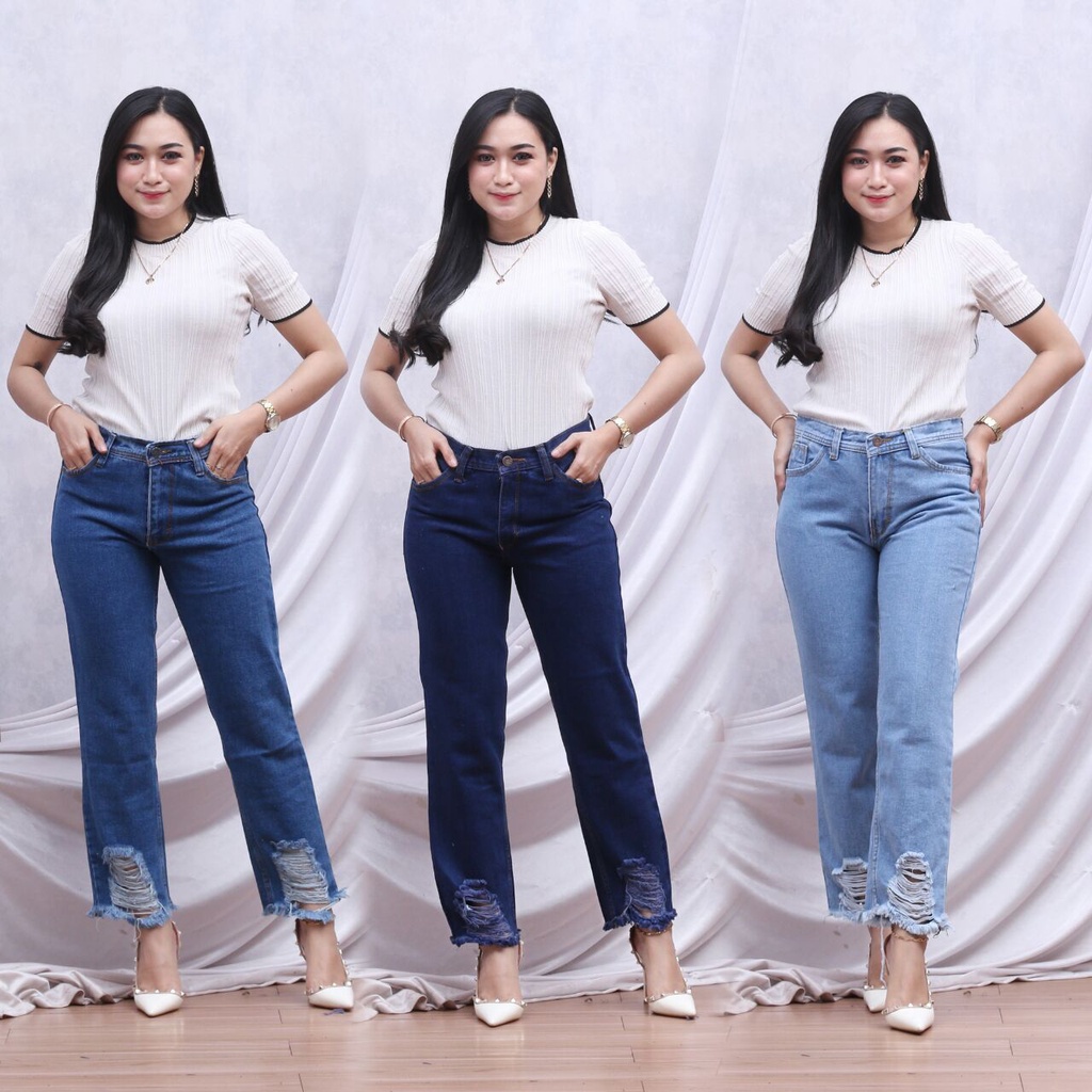 HW BASIC PREMIUM HW JEANS / CELANA HIGHWAIST JEANS / HAIGH WAIST JEANS / HW MURAH