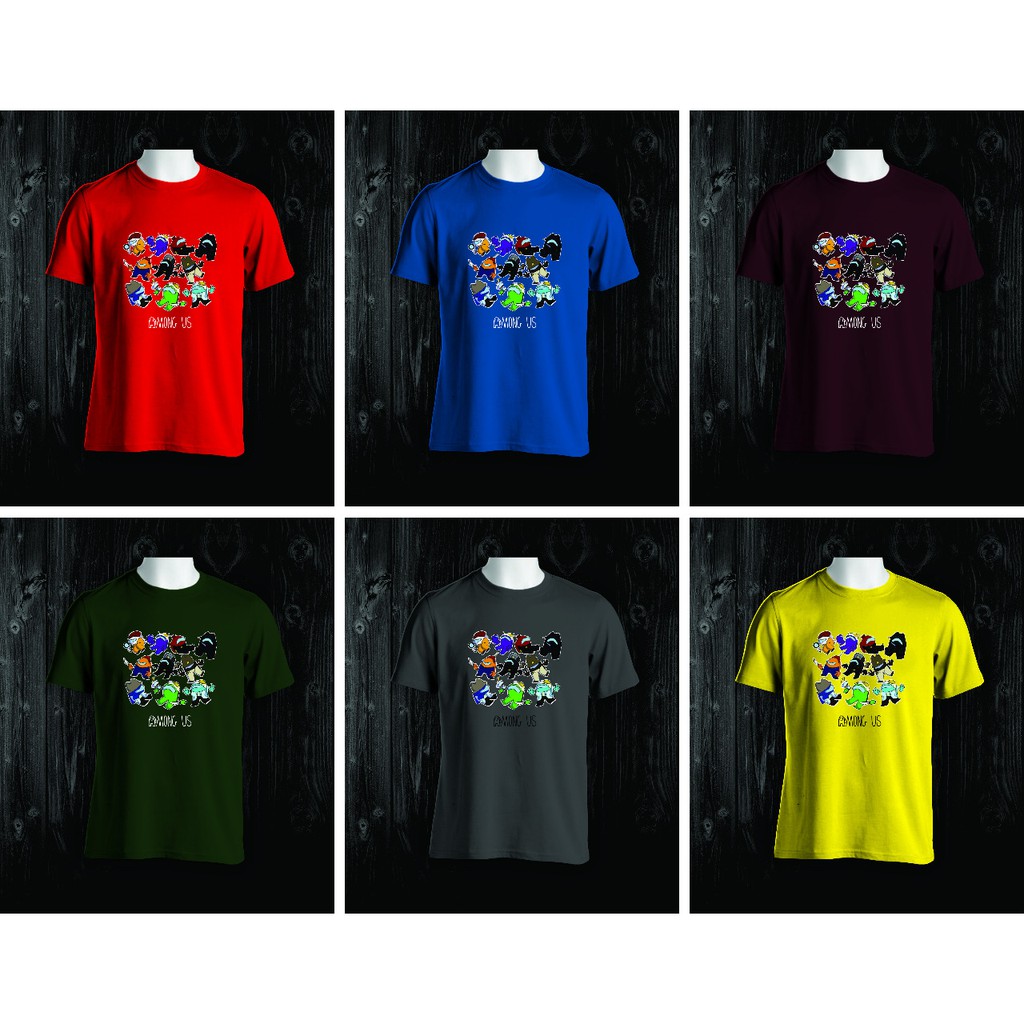 KAOS AMONG US ALL KARAKTER GAME BAJU TSHIRT COMBED 30S