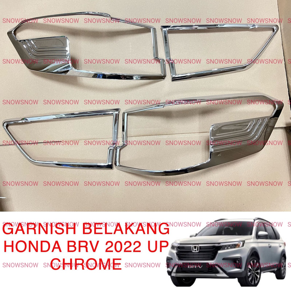 Garnish Lampu Belakang Honda BRV 2022 UP Hitam Chrome